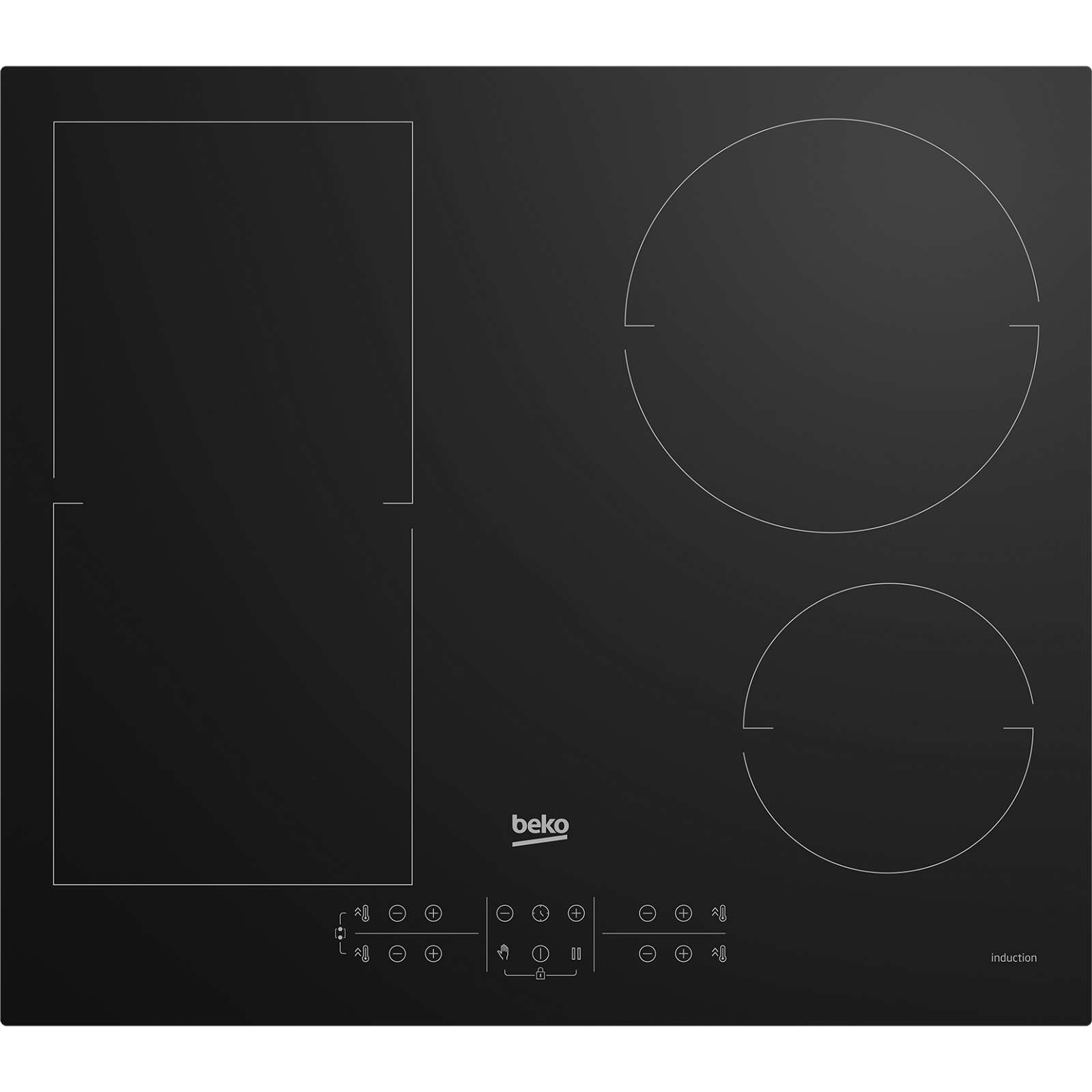 Beko HII-64200 FMT Beépíthető indukciós főzőlap, 58 cm, 4 főzőzón...