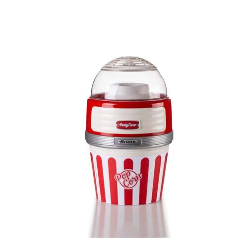 Ariete Party Time 2957.RD red and white popcorn maker