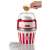 Ariete Party Time 2957.RD red and white popcorn maker with hand adding popcorn kernels