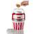 Ariete Party Time 2957.RD red and white popcorn maker with popcorn kernels