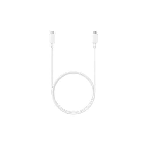 Cablu de date, Samsung, 2 x USB-C, Tata / Tata, 5 A, 1 m, Alb