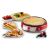 Ariete Palacsintasütő 202.RD crepe maker with prepared crepes and toppings