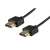 HDS 1 HDMI cable, 1 meter long, black, gold plated connectors