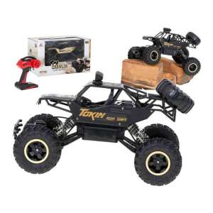Fekete Tekin 4WD RC Rock Crawler 1:12 méretarányú távirányítású autó távirányítóval, fehér alapon - Kik
