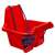 Piros műanyag hintaülés háttámlával, ROBENTOYS