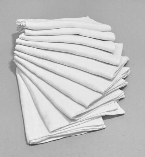 10 darabos fehér pamut textil pelenka csomag