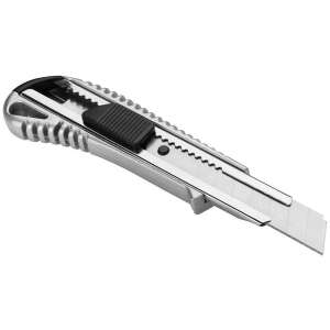 Fém sniccer kés, visszahúzható pengével, 18mm, VG-11297 - Tapétavágó