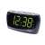 Adler Europe AD1121 alarm clock radio with large green LED display, black color, angled view