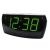 Front view of Adler AD1121 alarm clock radio with green LED display