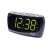 Adler Europe AD1121 alarm clock radio with large green LED display, black color, angled view