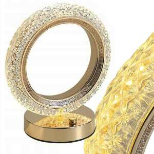 LED Gyűrű Asztali Lámpa - RGB - Kristály