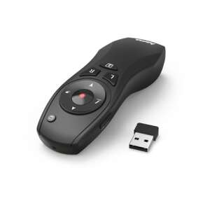 Hama Multimedia Presenter x-pointer 6in1, bezdrôtový diaľkový ovládač pre prezentácie, čierny