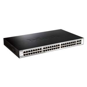 D-Link DGS-1210-52MP Интелигентен Gigabit Switch с 52 порта, мрежов превключвател, мрежово оборудване - D-Link Превключвател