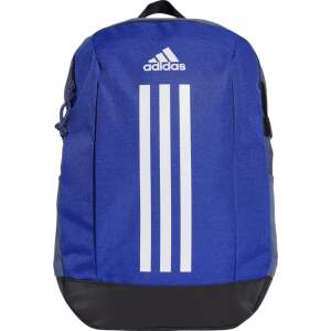 Rucsac Adidas Power VII, albastru cu dungi albe, vedere din față - Valize și genți