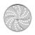 Girmi RB76 food processor grating blade detail