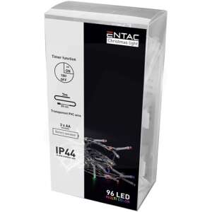 Entac colour LED string light with 96pcs bulbs 7,3m
