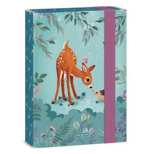 Ars Una Secret Garden A5-ös füzetbox aranyos őzikés - sünis mintával - Ars Una