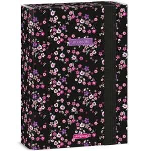 Pearl Blossom Black virágos füzetbox - A5 108614799 - Füzetbox