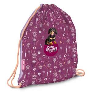 Cute Animals Ars Una tacskós tornazsák, lila húzózsinóros hátizsák - Tornazsák