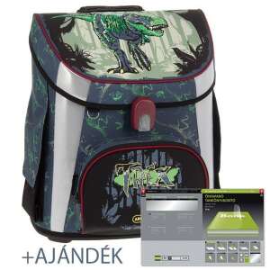 Ars Una T-Rex dinoszauruszos iskolatáska fiúknak, ajándék tankönyvborítóval - Ars Una