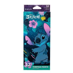 Lilo és Stitch 12 darabos tempera festék készlet, 12 ml-es tubusokban, Stitch-el a csomagoláson - Tempera