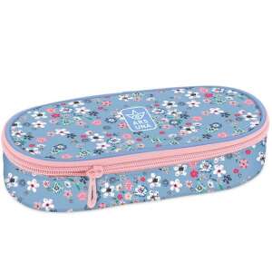 Ars Una Pearl Blossom Blue virágos ovális tolltartó gumipánttal - Ars Una Tolltartó