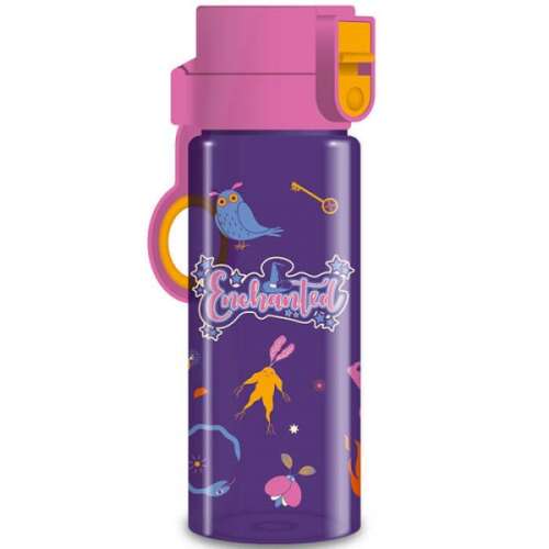 Enchanted lila színű kulacs varázslós és baglyos mintával, 475 ml, BPA mentes, Ars Una