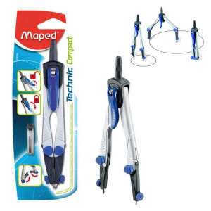 Maped Technic Compact körző hajlítható lábakkal, körök rajzolásához, iskolai kellékek, geometriai eszközök - Maped