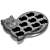 Black silicone cat ice cube tray, 10 cat shaped ice cubes