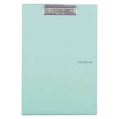 Pastelini csiptetős felírótábla, pasztell zöld színben, A4 méretű, fémkapoccsal