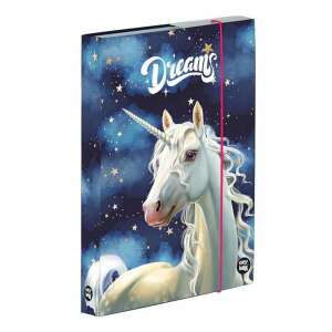 OXY Bag Unicorn Dreams A4 füzetbox, kék és rózsaszín, unikornis mintával - Füzetbox