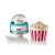 Ariete 2957.BL Party Time popcorn maker, blue, with popcorn