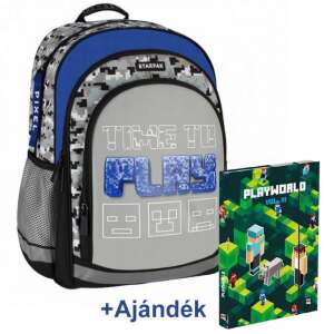 Starpak Time to Play Pixel iskolai hátizsák ingyenes A5 füzettel - Starpak