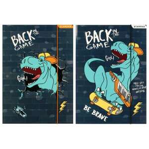 Dinós gumis mappa A4 - 2-féle - Starpak