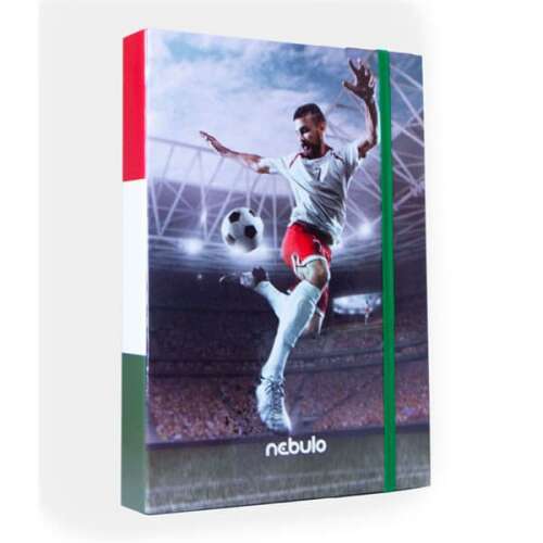 Focis füzetbox - A4 - Nebulo, foci mintás füzetbox füzetek és tankönyvek tárolására