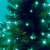 Detailed view of Home by Somogyi turquoise LED string lights on Christmas tree