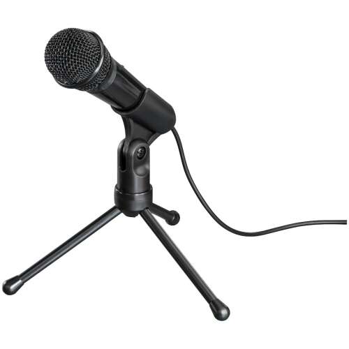 Настолен микрофон Hama MIC-P35 Allround на стойка, изглед под ъгъл