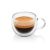 ETA Espresso double-walled glass cup with espresso, 80ml