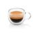 ETA Espresso double-walled glass cup with espresso, 80ml