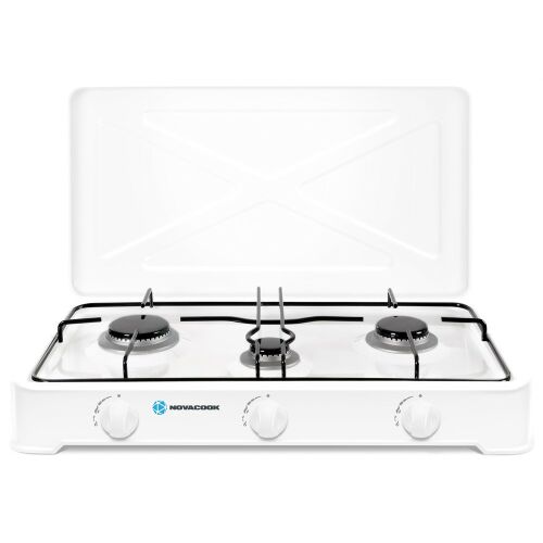 Biely plynový sporák Novacook O300 s 3 horákmi