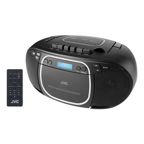 JVC RC-E561B-DAB Rádió CD és kazetta lejátszóval, fekete