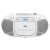 JVC RC-E451W white CD player with radio and cassette player