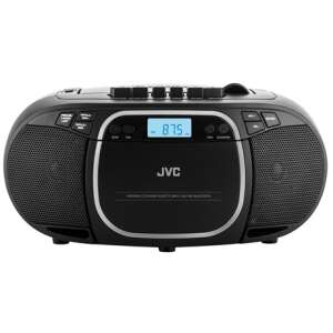 JVC RC-E451B CD-Boombox mit FM-Radio, Bluetooth, Kassettenspieler, USB- und AUX-Eingang - JVC