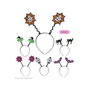 Halloween fejpántok választéka boszorkány, macska, pók, koponya és denevér dizájnnal - Widmann