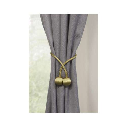 Gardinia Flex függönyelkötő zsinór arany színben, mágneses, függönyök összefogásához