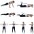 4-Piece Fitness Resistance Band Set with Varying Resistance Levels 133601842