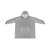 Gray oversized hoodie blanket with measurements