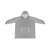 Gray oversized hoodie blanket with a kangaroo pocket