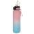Motivational water bottle with time markers and straw, pink and blue ombre, 1 liter, 32 oz, Trizand