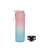 Motivational water bottle with time markers and straw, pink and blue ombre, 1 liter, 32 oz, Trizand, disassembled
